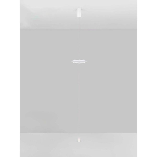 Mattvalge alumiiniumist LED-põrandalamp hämardatava valgusega (kõrgus 330 cm) Olos - Nova Luce-image-4