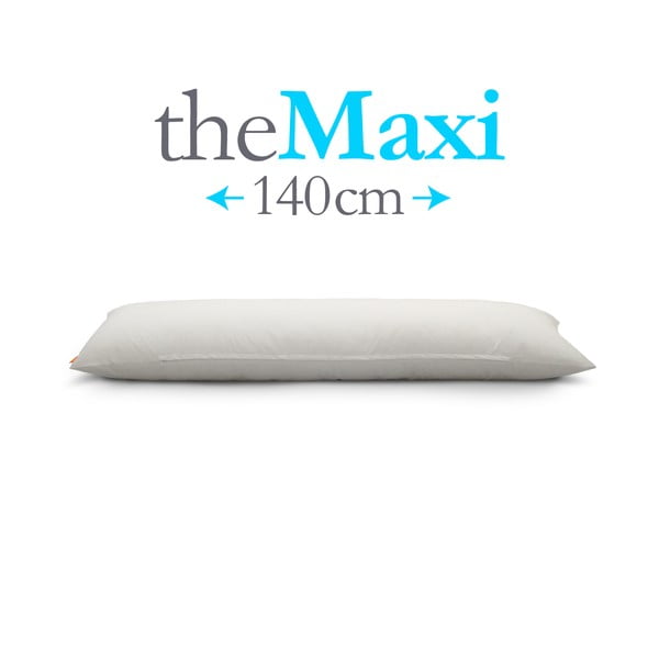 Polštář The Maxi, bílý, vhodný pro osoby do 183 cm