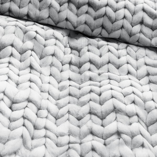 Šedé povlečení Snurk Twirre, 200 x 200 cm-image-2