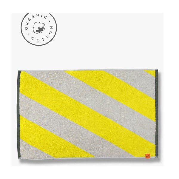 Kollane puuvillane vannitoavaip 50x80 cm Diagonal - Mette Ditmer Denmark-image-3
