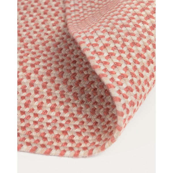 Roosa ümmargune sise- ja välistingimustes kasutatav taaskasutatud kiududest vaip ø 150 cm Rodhe - Kave Home-image-4