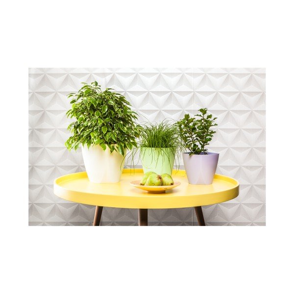 Světle žlutý květináč Plastia Camay Vanilla, ø 18,5 cm-image-1