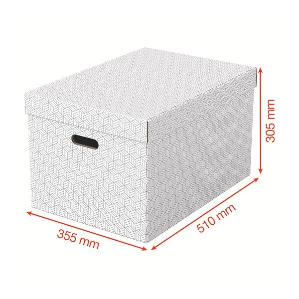 3 valge hoiukarbi komplekt, 35,5 x 51 cm - Esselte Home-image-2