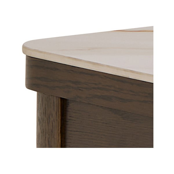 Beež/tumepruun konsoollaud keraamilise pealispinnaga 40x100 cm Southampton - Actona-image-4