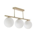 Valge-kuldse klaasvarjundiga laevalgusti ø 14 cm Mahala - Kave Home