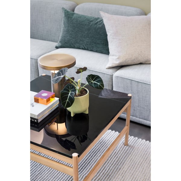 Must-naturaalne marmorist kohvilaud 80x80 cm Raw - Hübsch-image-4