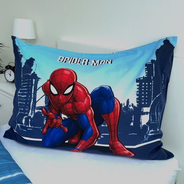 Sinine puuvillane laste voodipesu 140x200 cm Spider-man "Blue" - Jerry Fabrics-image-3