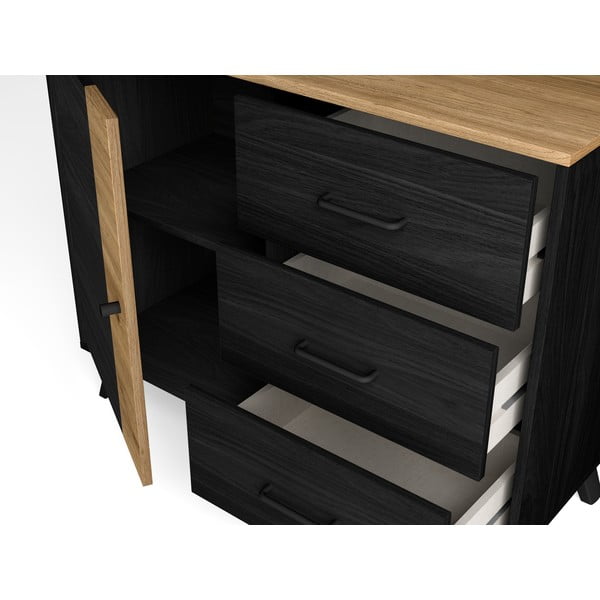 Must/loomulik madal kapp tammepuust 92x81 cm Texas - Marckeric-image-4