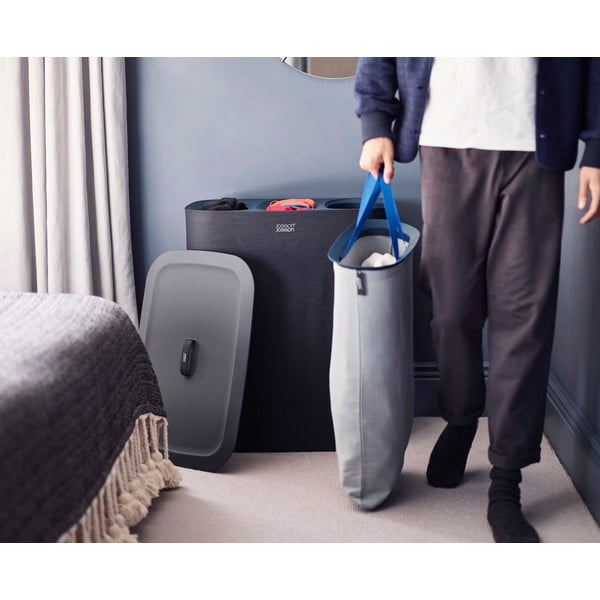 Antratsiitne tekstiilist pesukorv Tota Trio – Joseph Joseph-image-1