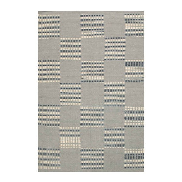 Vlněný koberec Kilim Chess Box, 140x200 cm