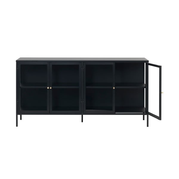 Must metallist vitriinkapp 170x85 cm Carmel – Unique Furniture-image-2