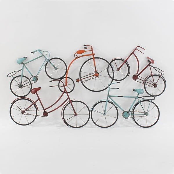 Nástěnná dekorace Bikes, 77 cm