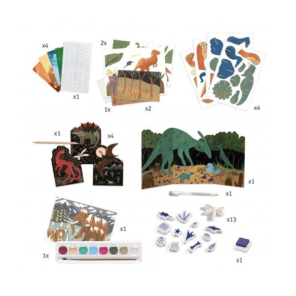 Loominguline kunstikomplekt Dinosaurused - Djeco-image-2