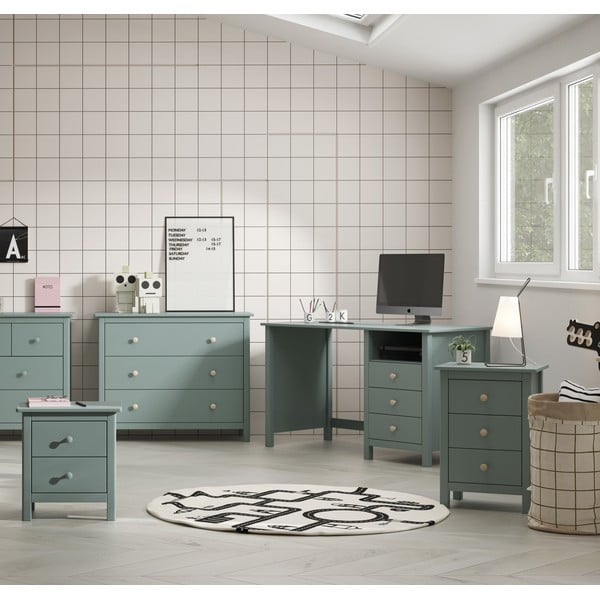 Laste öökapp männipuidust petrooli värvi Max - Marckeric-image-1