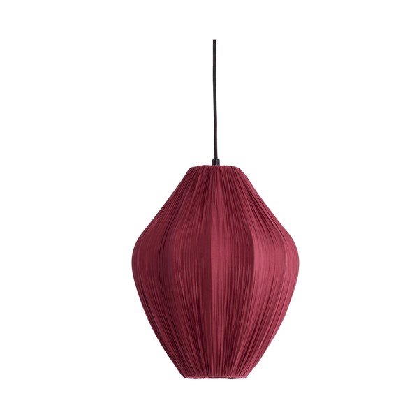 Burgundia värvi ripplamp tekstiilvarjuga, ø 12 cm Verita - Light & Living