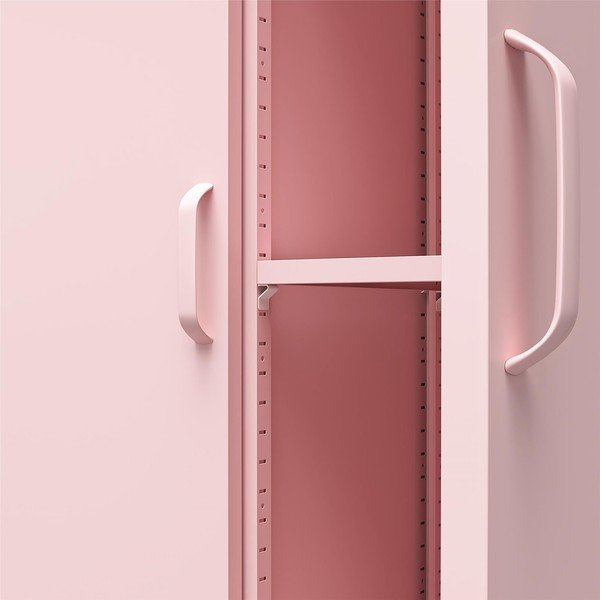 Roosa metallist riidekapp 90x185 cm Cache - Novogratz-image-1