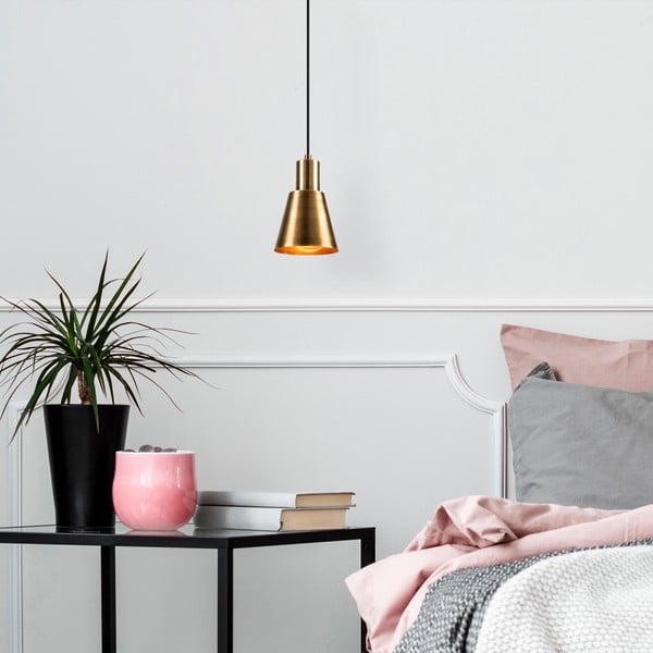 Must-kuldne rippvalgusti ø 14 cm Kem - Opviq lights-image-3