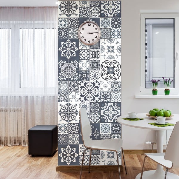 Sada 60 dekorativních samolepek na stěnu Ambiance Tanoura Simple, 10 x 10 cm