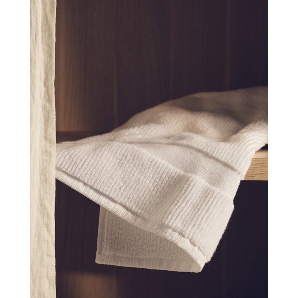 Valge frotee-puuvillane rätik 30x50 cm Olvira - Kave Home-image-3