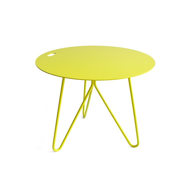 Žlutý odkládací stolek Galula Seis