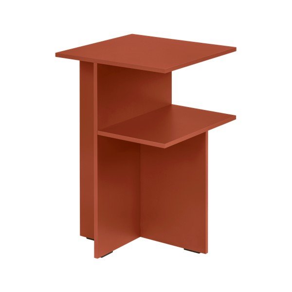 Terrakota värvi riiulitega öökapp Atik - noo.ma-image-4