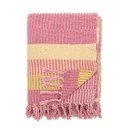 Kollane/roosa taaskasutatud puuvillast tekk 130x160 cm Isnel - Bloomingville