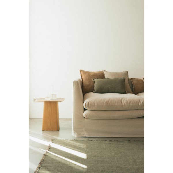 Khaki värvi käsitsi kootud puuvillane vaip 200x300 cm Handloom - Lorena Canals-image-1