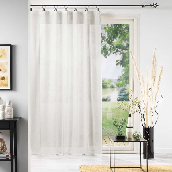 Valge voile kardin 140x240 cm Linka - douceur d'intérieur-image-2