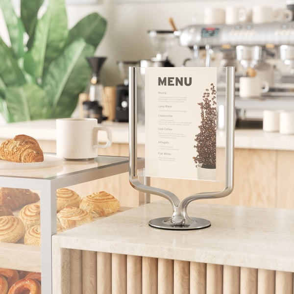 Hõbedane metallist raam 18x25 cm Wishbone - Umbra-image-1