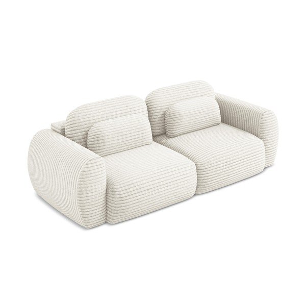 Beež panipaigaga velvetist diivanvoodi 266 cm Kini - Makamii-image-2