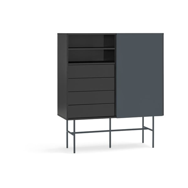 Must-antratsiit kõrge lükandustega kummut 120x140 cm Nube - Teulat-image-4