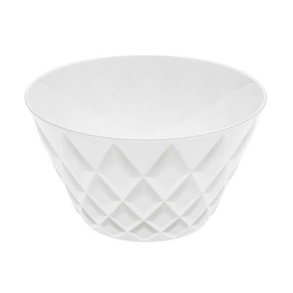 Bílá plastová miska Koziol Crystal