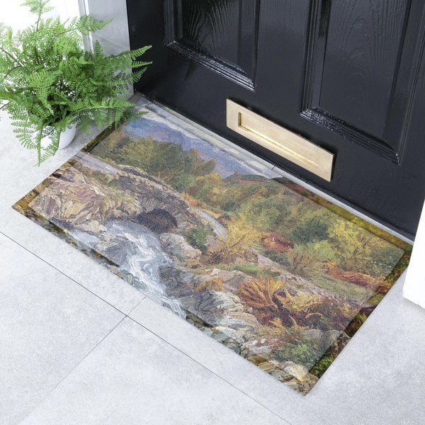 Matt taaskasutatud plastist 40x70 cm Autumn Nature Landscape - Artsy Doormats-image-1