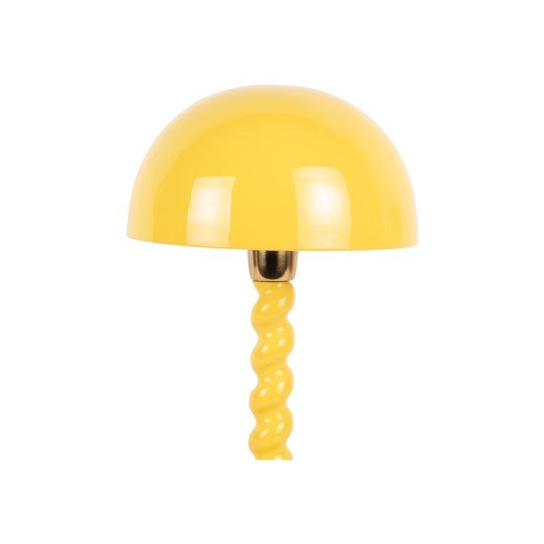 Kollane lauavalgusti metallist varjuga (kõrgus 39 cm) Prisa - Leitmotiv-image-2