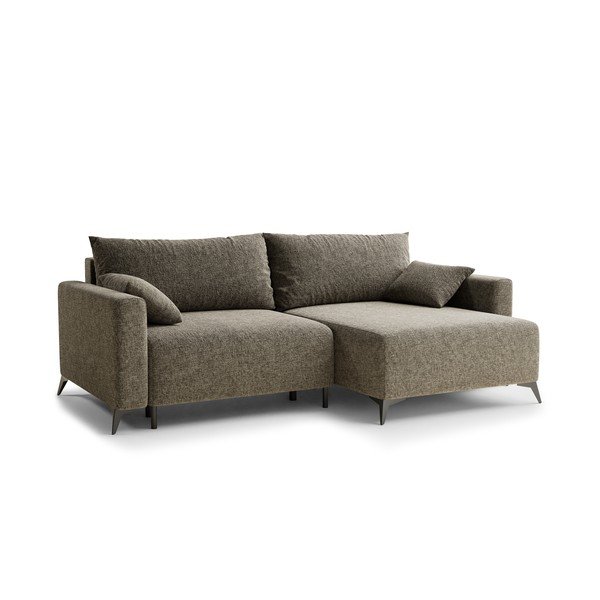 Pruun šenilldiivanvoodi/panipaigaga nurgadiivan (parem nurk/diivanvoodiga) Leon - Maison de Rêve