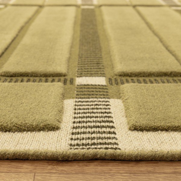 Roheline/beež käsitsi kootud villavaip 120x170 cm - Asiatic Carpets-image-4
