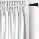 Valge sametist dimout-kardin 140 × 270 cm Pleat – Restilo