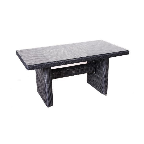 Hall kunstlik rotangist aiasaali komplekt 9-le inimesele Montreal - Rojaplast-image-1