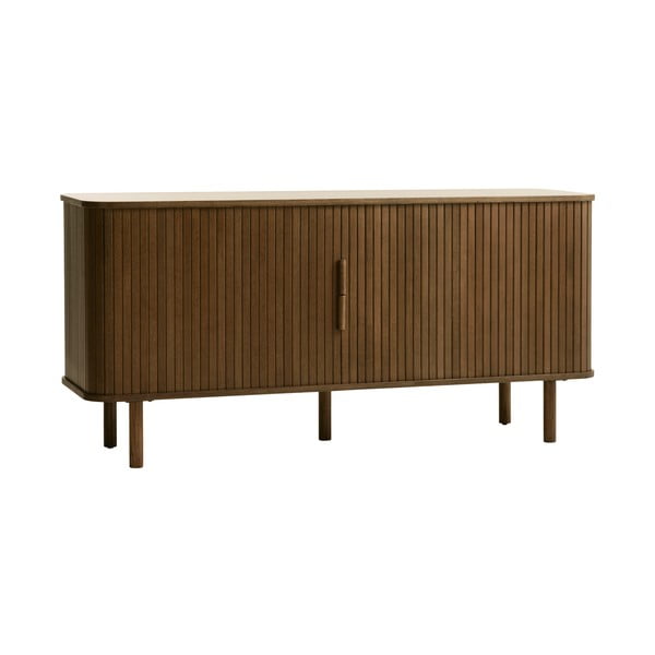 Pruun tammedekooriga lükandustega madal kummut 76x160 cm Cavo - Unique Furniture-image-3