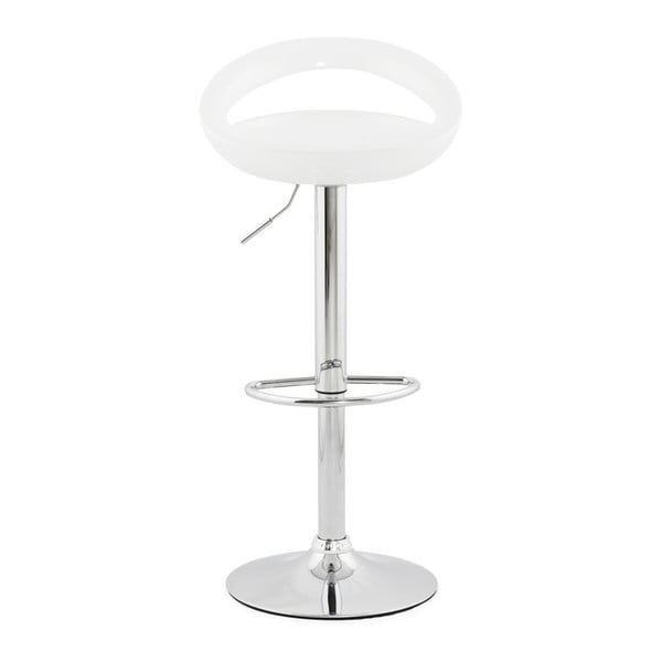 Bílá nastavitelná otočná barová židle Kokoon Design Venus
