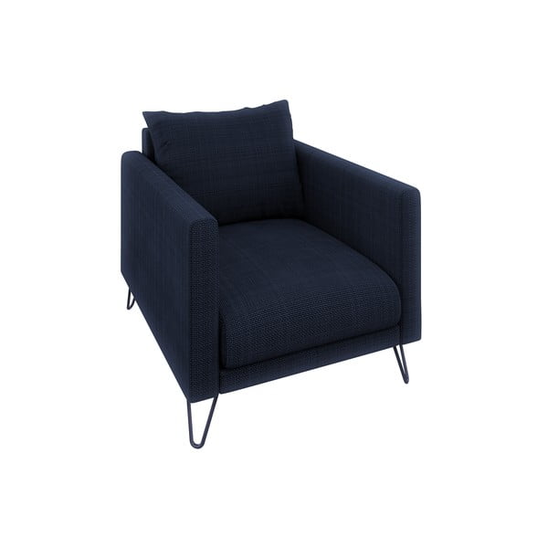 Tumesinine šenillist tugitool Freya - Ropez