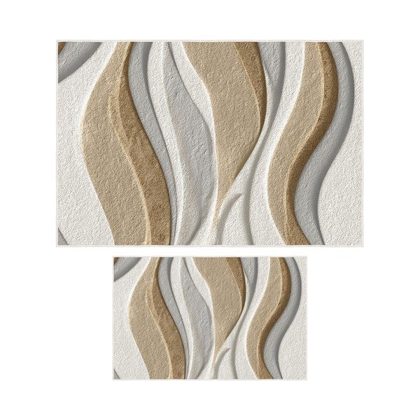 Beežid vannitoamatid komplektis 2 tükki 60x100 cm - Foutastic