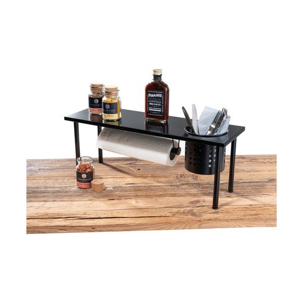 Must köögiriiul köögirulli hoidjaga Blanco Black Outdoor Kitchen Blanco - Wenko-image-4