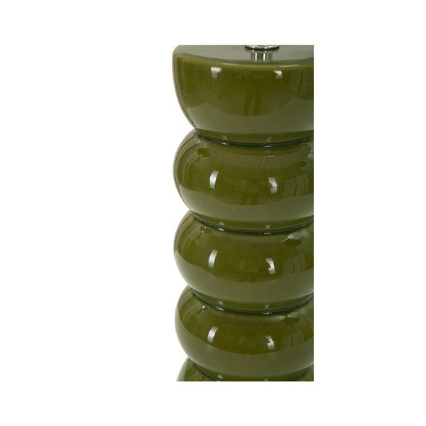 Valge/roheline keraamiline laualamp tekstiilist varjuga (kõrgus 46 cm) Torr - Mauro Ferretti-image-3