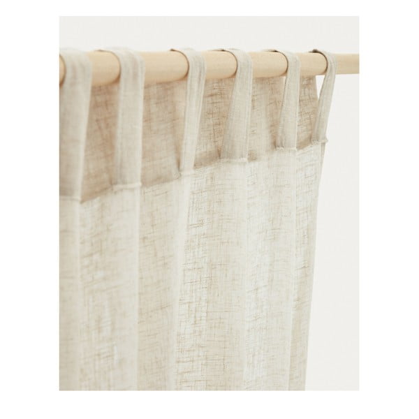 Beež kardin 140x260 cm Mahina - Kave Home-image-2