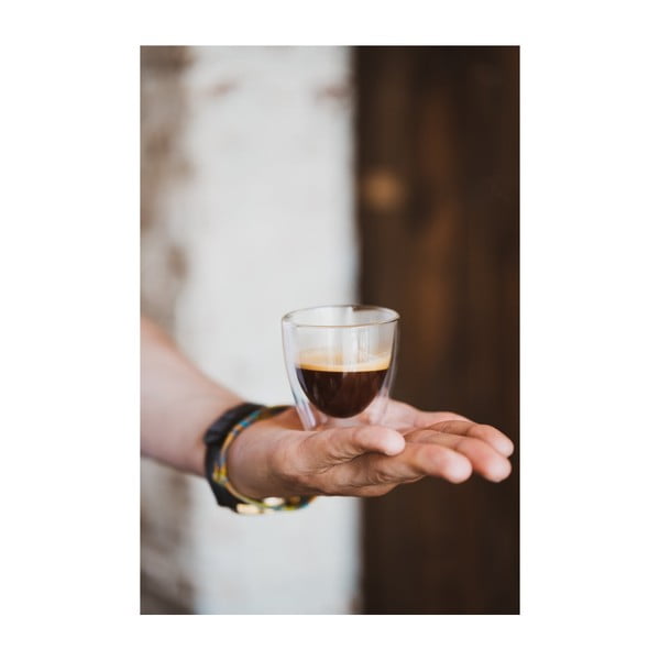 2 kahekordse seinaga klaasi komplekt Ronny Espresso, 80 ml - Vialli Design-image-2