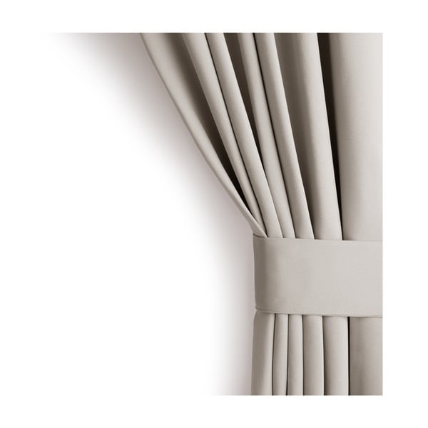 Beež pimendav termokardin 140x270 cm Pleat - Restilo-image-4