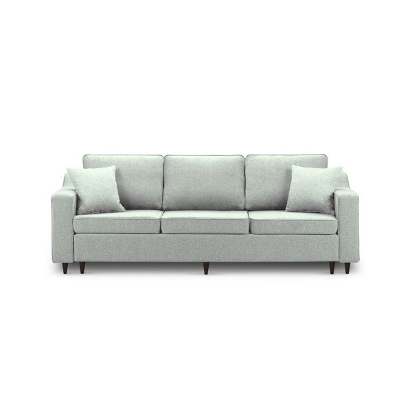 Světle zelená třímístná rozkládací pohovka s úložným prostorem Mazzini Sofas Narcisse-image-2