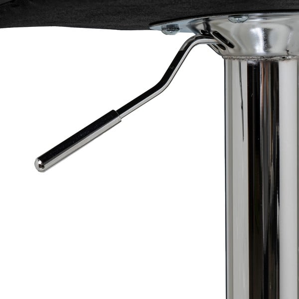 Mustad kunstnahast reguleeritava kõrgusega baaritoolid 2tk komplektis (istme kõrgus 93 cm) - Casa Selección-image-4