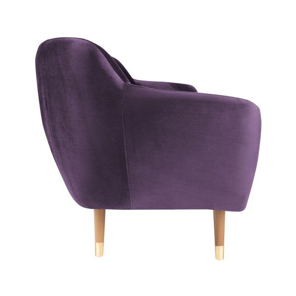 Lilla sametne diivan , 188 cm Benito - Mazzini Sofas-image-3
